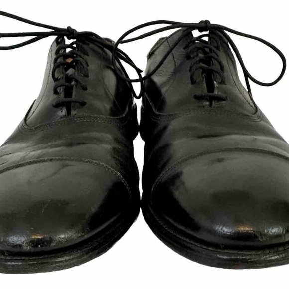 Allen Edmonds Park Avenue Cap Toe 5615 Black Leather Oxford Shoes